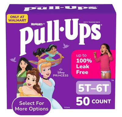 Calças de treino Pull-Ups para meninas, 5T-6T (46+ lbs), 50 unidades - Imagem 1 de 4