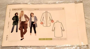 Style Arc Sewing Pattern "LOREN JACKET"  Women Sizes 18-30, 2 lengths,  MLJB010L - Picture 1 of 3