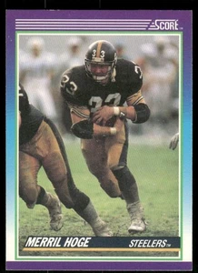 1990 Score #123 Merril Hoge Pittsburgh Steelers Football Card - Picture 1 of 2