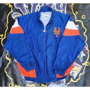 Vintage 90s New York Mets Starter Windbreaker Jacket XXL - Picture 1 of 5