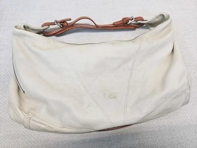 Bolso de Hombro Christopher Kon Callie Hobo Beige Cuero Marrón Asa Ajustable Foto 1 de 4