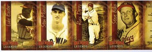 Rochester Red Wings LEGENDS series 2 II strip cards Stan Musial Luke Easter