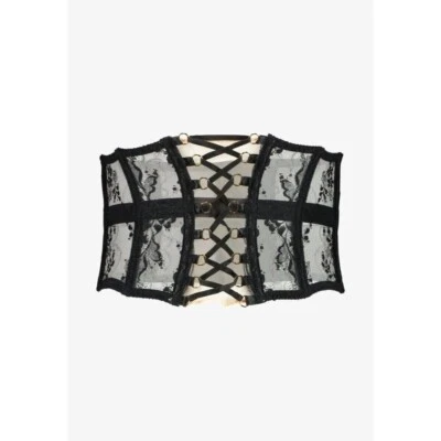 Agent Provocateur Essie Black Waspie AP2 Small NWT $195 - Image 1 of 4