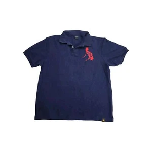 Coach Menswear Polo Shirt Men's Large Navy Golf Fitted Outdoors Business Top - Picture 1 of 9