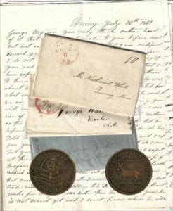 1841-45 - Archivo que muestra el efecto del pánico de 1837 sobre el rico fabricante de botas - Imagen 1 de 1