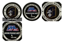 2003 OPENING NIGHT FLINT GENERALS UHL VINTAGE OFFICIAL PUCK LINDSAY MFG. 🇨🇦