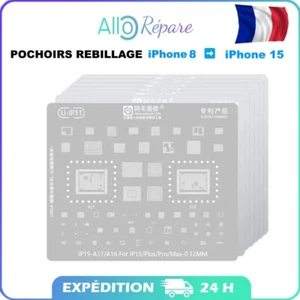 Pochoir Rebillage BGA Reball iPhone 8 9 X 11 12 13 14 15 AMAOE - Photo 1 sur 8