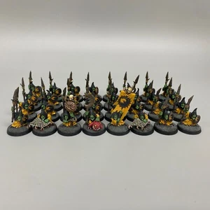 32 NIGHT GOBLIN STABBAS WARHAMMER AGE OF SIGMAR AOS GLOOMSPITE GITZ PAINTED UNIT - Picture 1 of 5