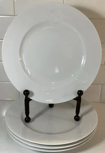 4-Mikasa Classic Flair White Dinner Plates - Picture 1 of 11