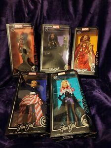 Madame Alexander collection Marvel Fangirl dolls, Fan Girl Find Variant set of 5