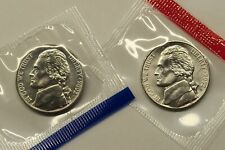 2002 P & D Uncirculated Jefferson Nickels in Mint Cello, Free Shipping