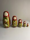 Russian Nesting Dolls Babushka Matryoshka Set Of 5