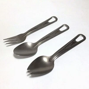 AMG Titanium Spoon Fork Chopsticks Lightweight Outdoor Camping Cookware Cutlery - Picture 1 of 24