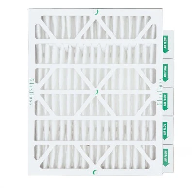 Glasfloss ZL 20x25x4 MERV 10 (FPR 7) Pleated HVAC Air Filters. Case of 6