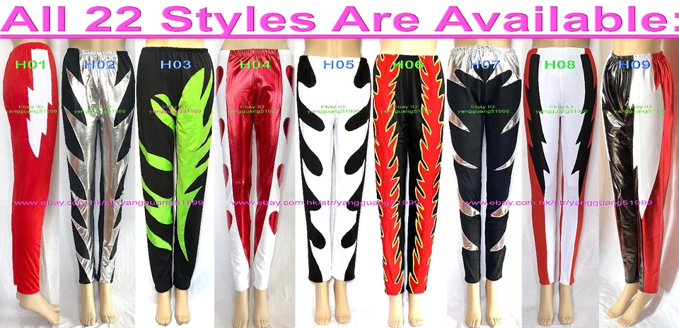 Unisex 26 Estilo Spandex Lucha Pantalones Pantalones Mujeres Hombres Apretados/Pantalones F971 Foto 1 de 1