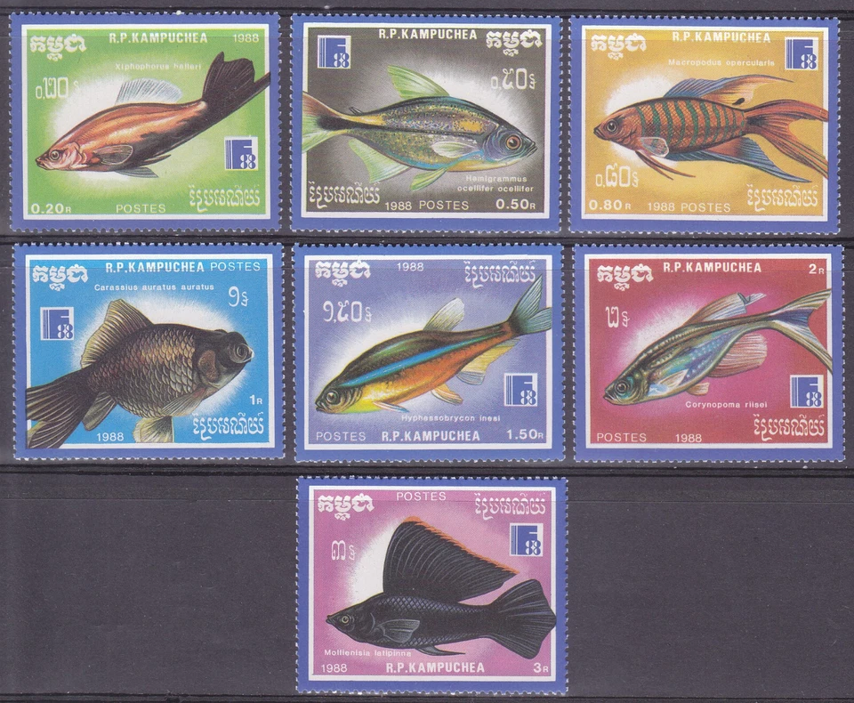 Peces Camboya 1988 (954-960) Foto 1 de 1