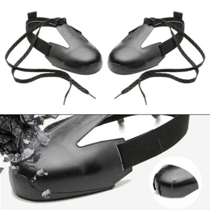 Adjustable Elastic Safety Shoe Covers Made of Tough Leather and Steel Toe - Picture 1 of 8