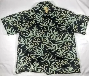 Joe Marlin Dark Floral Rayon Poly Herren Hawaiihemd - Bild 1 von 3