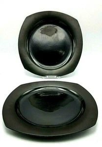 TWO Nikko 12" Serving Chop Plate (Round Platter) Ebony Selling 2  - Picture 1 of 8