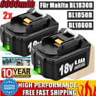 2X UK BL1830 For Makita BL1860 Battery BL1850B LXT 18V Li-ion 6.0Ah BL1860B /led