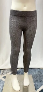 Faded Glory Girls' Cable Knit Textured Leggings Gray Size S (4-6X) - Picture 1 of 3