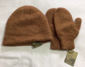 PERUVIAN CONNECTION - Damen Alpaka Beanie Mütze + Fäustlinge - Größe - Einheitsgröße - Bild 1 von 10