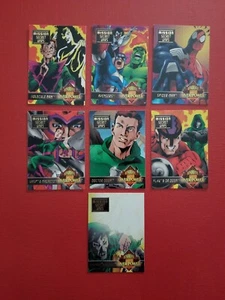 FLEER MARVEL OVERPOWER - JUEGO DE 7 CARTAS DE MISIONES SECRETAS - Imagen 1 de 2