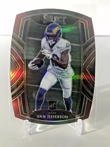 2020 Select Van Jefferson RC Club Level #261 Maroon Die-Cut Prizm Rams - Picture 1 of 2
