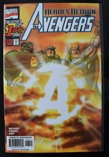 Avengers #1 Perez Iron Man Thor Captain America Wasp Sunburst Variant  1998
