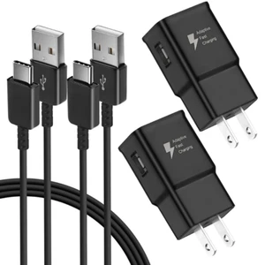 Adaptive Fast Wall Charger Adapter USB Type C Cable For Samsung Galaxy Android - Picture 1 of 18