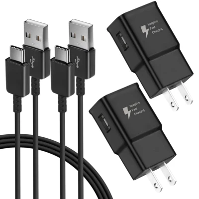 Adaptive Fast Wall Charger Adapter USB Type C Cable For Samsung Galaxy Android - Image 1 of 4