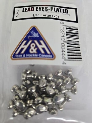 Ojos de Mancuerna "Enchapados" Tamaño: Grande 1/4" 25 por paquete Foto 1 de 2