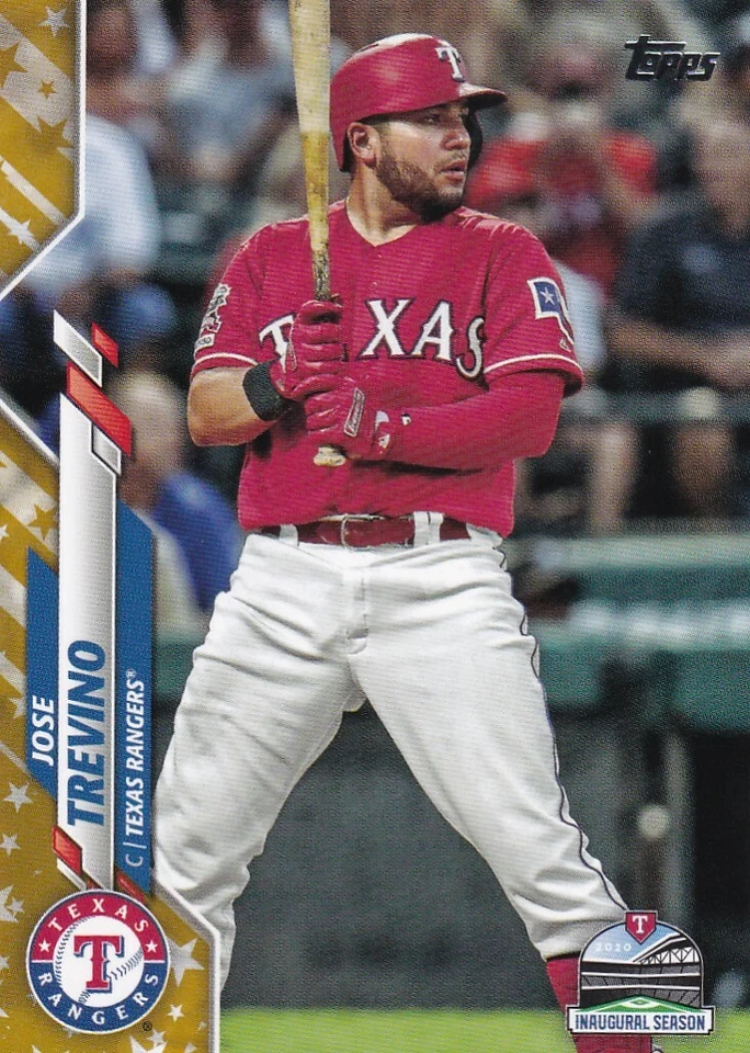 2020 TOPPS GOLD STARS PARALLELS JOSE TREVINO TEXAS RANGERS B5941 - Image 1 of 2