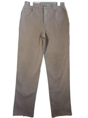 Sonoma Life+Style Women 12 Chino Pants Beige Straight Leg Cotton Spandex Stretch - Image 1 of 4