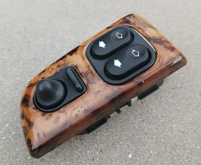 97-06 Jaguar X100 XK8 XKR OEM Left Driver Window Master Switch + Wood Bezel - Image 1 of 4