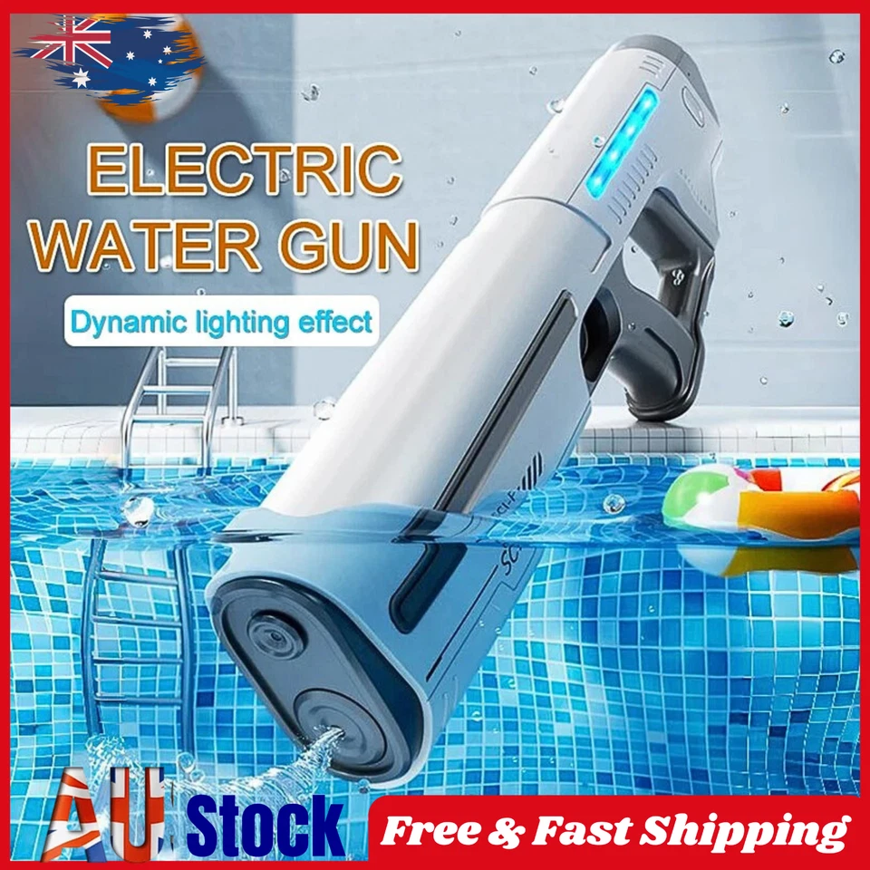 Electric Automatic Water Gun USB Rechargeable High Capacity Blaster Kids Adults - image 1 of 4
