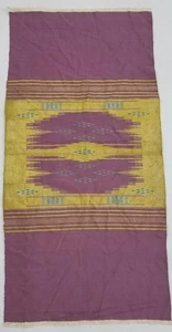 Antiguo Kilim Metálico Sirio Alepo Tradicional 92x45cm - Imagen 1 de 10