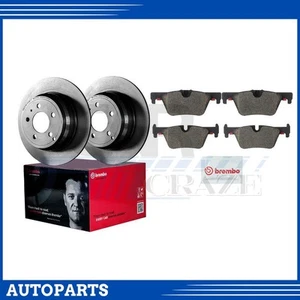 3x Rear Brake Rotors Brake Pad Set for BMW 428i xDrive Gran Coupe 2.0L 2015 2016 - Picture 1 of 9