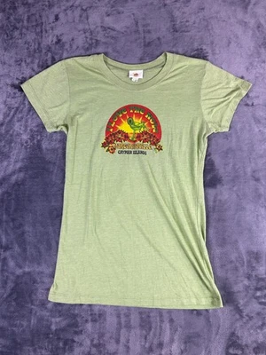 Vintage Margaritaville Cayman Islands “I Love the Now” Women’s T-Shirt Green - Image 1 of 4