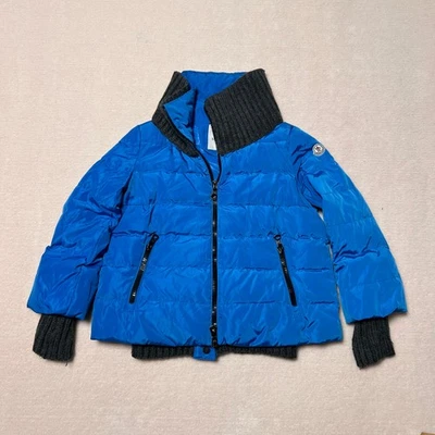 Moncler Jacket Women Size 2 Blue Down Grenoble Puffer Ski Coat Full Zip Casual - Image 1 of 4