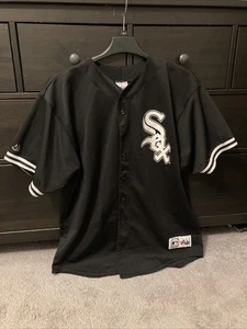 Vintage Majestic Chicago White Sox Frank Thomas 35 Trikot Schwarz Herren Größe XL - Bild 1 von 12