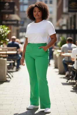 Pantalón capri elástico cómodo para mujer Rafaella talla 12 nuevo con etiquetas Foto 1 de 4