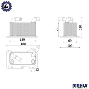 OIL COOLER ENGINE OIL CLC 323 000P FOR VOLVO B420T D420T2/420T8 2.0L 4cyl V90 II - Picture 1 of 20