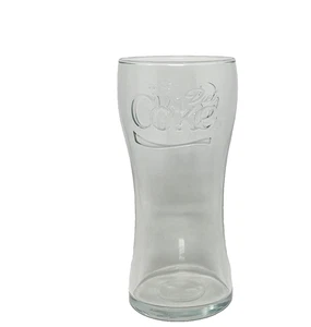4- Libbey Diet Coke Drinking Glass 17 oz – Vintage Curvy Embossed Tumbler - Picture 1 of 1