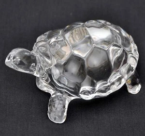 Feng Shui Cristal Transparente Tortuga Vaastu Regalo Carrera y Suerte Tortuga - Talla 1 - Imagen 1 de 2