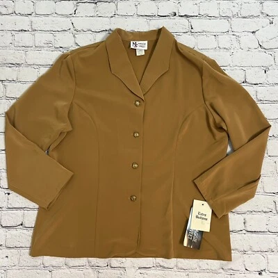 Blusa Maggie Sweet Mujer Colección Animal Grande Manga Larga Almohadilla para el Hombro Tostada Foto 1 de 4