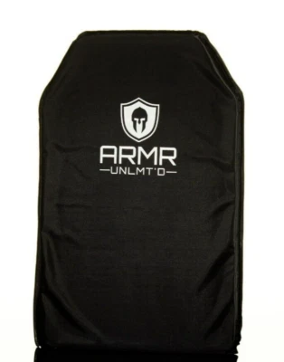 ARMR UNLMTD Bulletproof Backpack Insert Panel Shield Lightweight Body Armor Level IIIA 10X16