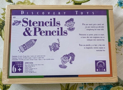 Discovery Toys Stencils & Pencils Stencils Paper Pencil New Unused Kit Sealed - Image 1 of 4