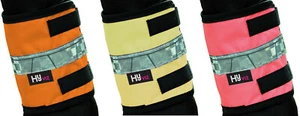 HyVIZ Reflective Flourescent Mesh Lined Leg Bands Pink/Yellow/Orange P/C/F - Picture 1 of 7