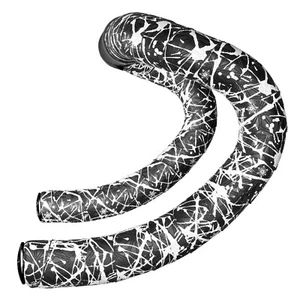 SUPACAZ Super Sticky Kush 2.5 mm Bicycle Handlebar Tape - Splat - White - Picture 1 of 7